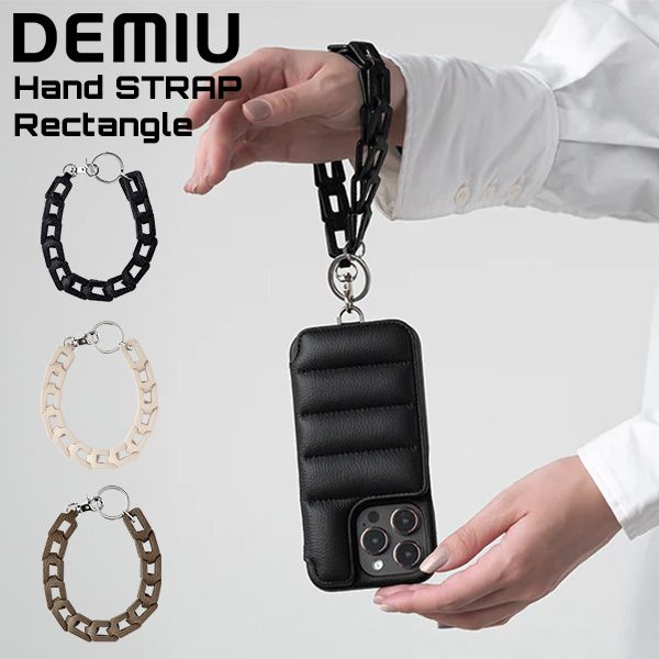 [あす着] デミュウ DEMIU Hand STRAP Rectangle ハンドストラップ レクタングル スマホ アイフォン 落下防止 6,952円