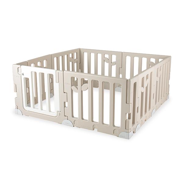 [あす着] カラズ CARAZ ベビーサークル Leaf Baby Room リーフ ベビールーム 120 × 160cm ドアセット ベビーゲート プレイヤード 折りたたみ パネル9枚＋ドア1枚 簡単設置 組み立て簡単 かわいい おしゃれ_3