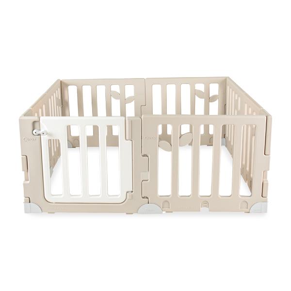 [あす着] カラズ CARAZ ベビーサークル Leaf Baby Room リーフ ベビールーム 120 × 160cm ドアセット ベビーゲート プレイヤード 折りたたみ パネル9枚＋ドア1枚 簡単設置 組み立て簡単 かわいい おしゃれ_4