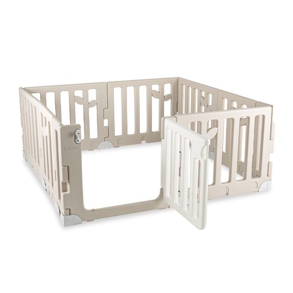 [あす着] カラズ CARAZ ベビーサークル Leaf Baby Room リーフ ベビールーム 120 × 160cm ドアセット ベビーゲート プレイヤード 折りたたみ パネル9枚＋ドア1枚 簡単設置 組み立て簡単 かわいい おしゃれ_5