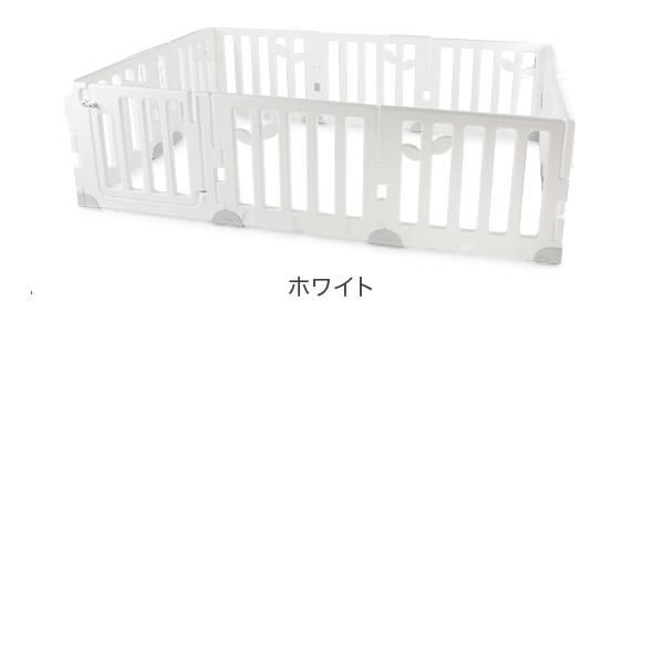 [あす着] カラズ CARAZ ベビーサークル Leaf Baby Room リーフ ベビールーム 200 × 160cm ドアセット ベビーゲート プレイヤード 折りたたみ パネル11枚＋ドア1枚 簡単設置 組み立て簡単 かわいい おしゃれ_2