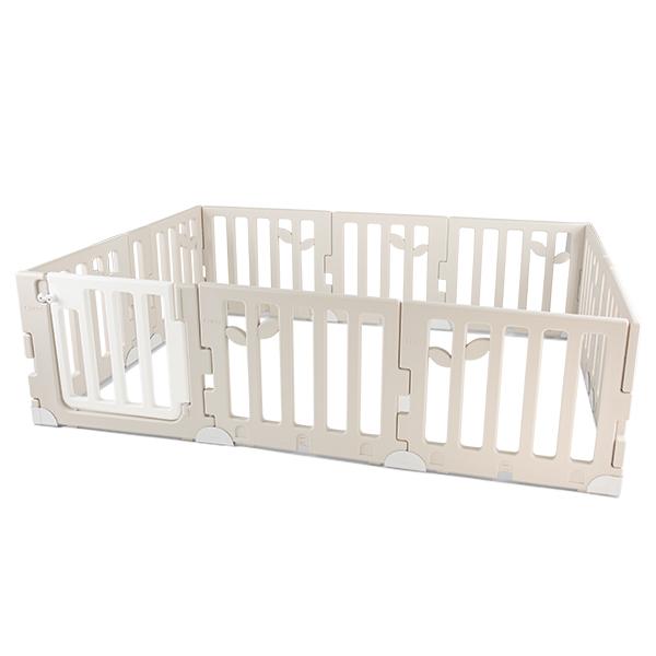 [あす着] カラズ CARAZ ベビーサークル Leaf Baby Room リーフ ベビールーム 200 × 160cm ドアセット ベビーゲート プレイヤード 折りたたみ パネル11枚＋ドア1枚 簡単設置 組み立て簡単 かわいい おしゃれ_3