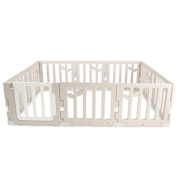 [あす着] カラズ CARAZ ベビーサークル Leaf Baby Room リーフ ベビールーム 200 × 160cm ドアセット ベビーゲート プレイヤード 折りたたみ パネル11枚＋ドア1枚 簡単設置 組み立て簡単 かわいい おしゃれ_4