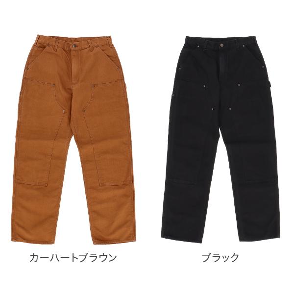 [あす着] カーハート Carhartt ウォッシュドダック ダブルフロント ワークダンガリー パンツ ワークパンツ B136_1