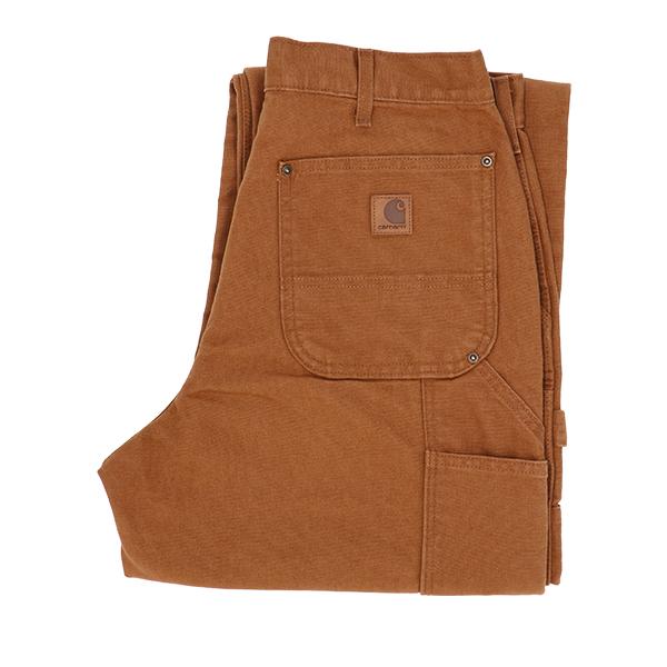 [あす着] カーハート Carhartt ウォッシュドダック ダブルフロント ワークダンガリー パンツ ワークパンツ B136_7