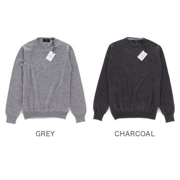 [あす着] グランサッソ Gran Sasso ニット セーター クルーネック CREW NECK 55167 14290 メンズ 無地 ウール_1