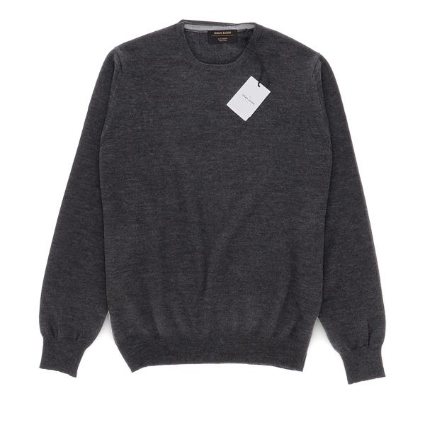[あす着] グランサッソ Gran Sasso ニット セーター クルーネック CREW NECK 55167 14290 メンズ 無地 ウール_4