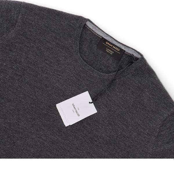 [あす着] グランサッソ Gran Sasso ニット セーター クルーネック CREW NECK 55167 14290 メンズ 無地 ウール_5