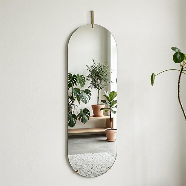 [あす着] ムーベ MOEBE トールウォールミラー Tall Wall Mirror 全身鏡 姿見 壁掛けミラー 壁掛け鏡 玄関 リビング 洗面所 形 縦長 大型 丸型 フレームレス おしゃれインテリア 北欧デザイン_2