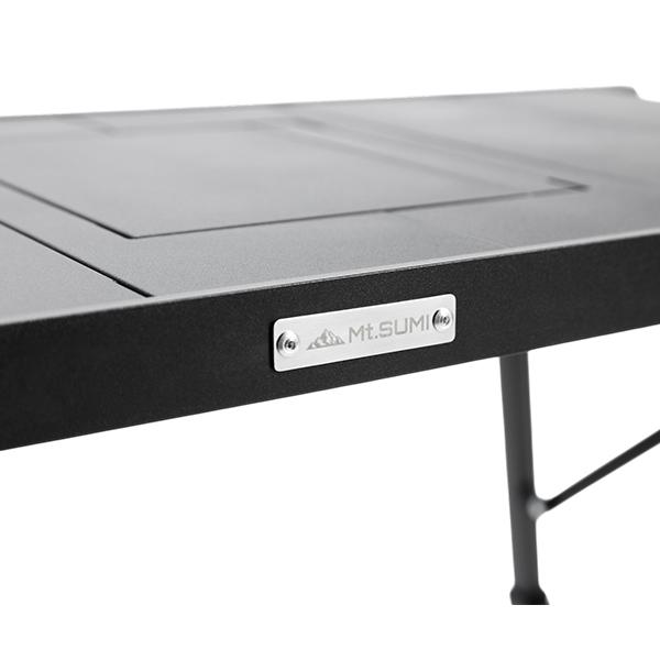 [あす着]マウントスミ Mt.SUMI ヴァーサテーブル グリル ワイドテーブル BBQテーブル 机 コンパクト収納 折りたたみ 組み立て簡単 軽量設計 高さ無段階調整 薪ストーブ対応 キャンプ アウトドア_11
