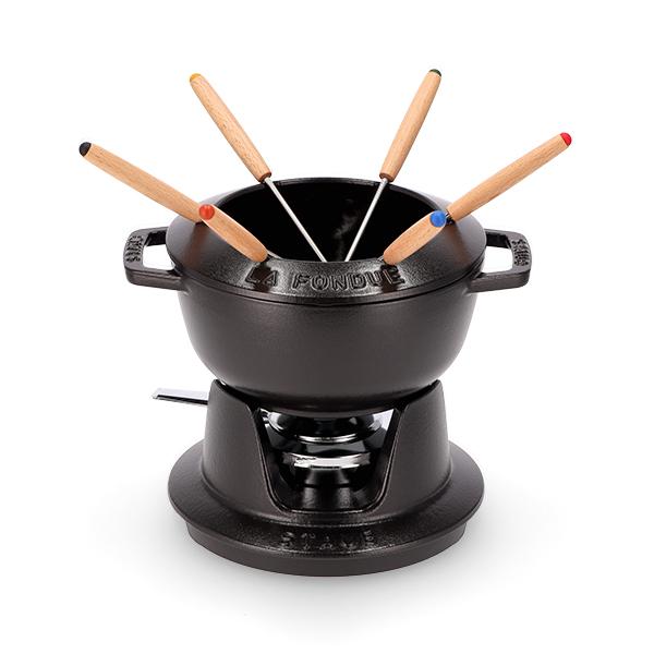 [あす着] ストウブ Staub フォンデュセット 18cm 40511-97 NEW SET FONDUE PEQUENO チーズ オイル チョコ フォンデュ鍋 大人数 パーティー_2