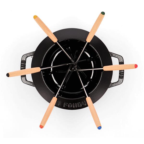 [あす着] ストウブ Staub フォンデュセット 18cm 40511-97 NEW SET FONDUE PEQUENO チーズ オイル チョコ フォンデュ鍋 大人数 パーティー_6