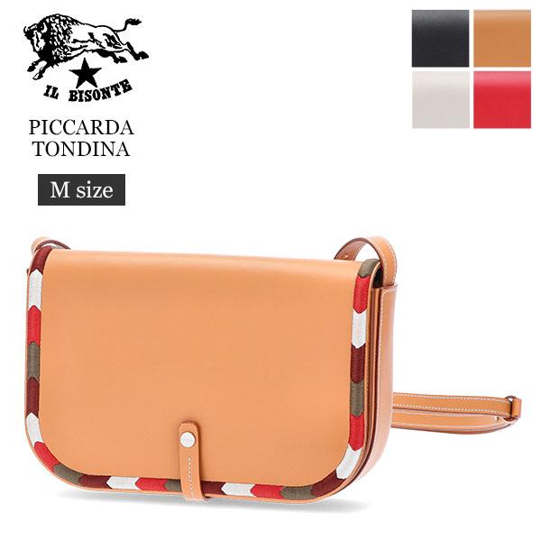 [あす着] イルビゾンテ Il Bisonte バッグ ショルダー バッグ クロスボディ PICCARDA TONDINA Mサイズ レディース レザー 刺繍 革 本革 おしゃれ BCR294PV0041 売り尽くし