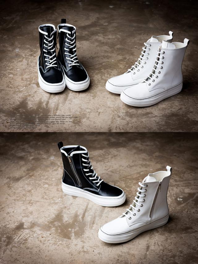 ｍｅｎ ｓ 靴 スニーカー 人気 メンズ S S 最新作 シンプルなデザインの万能ｉｔｅｍ レースアップレザースニーカーブーツ Scn 0634の通販はau Pay マーケット Lemme