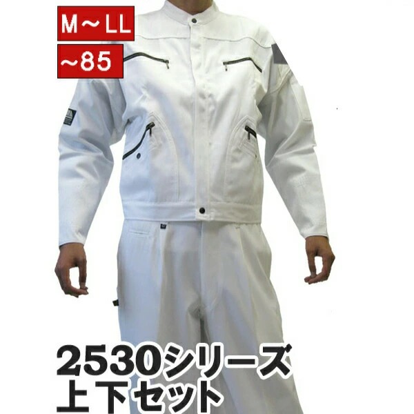 作業服 作業着 寅壱 寅一 2型トビジャンパー ニッカズボン 上下セット  2530シリーズ  鳶衣料 15.シロ  2530s308406の通販は
