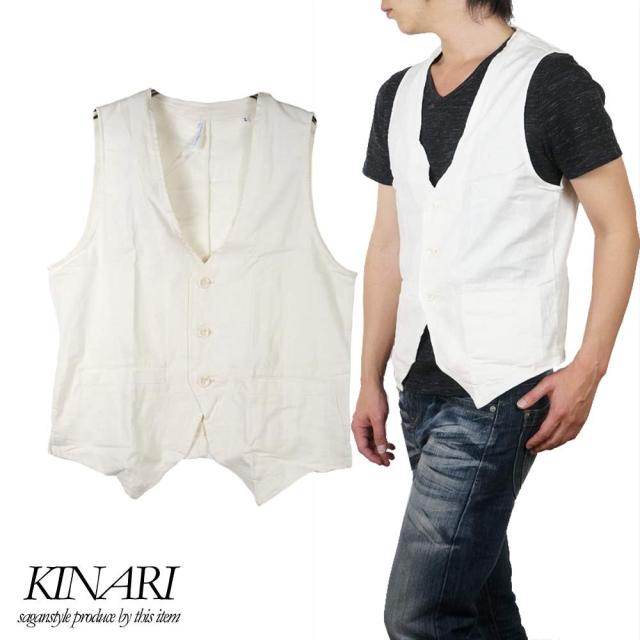ジレベスト 綿麻 サマーベスト 涼麻 ストレッチ素材 カジュアル メンズ 涼麻 ベスト メンズ 春夏 ちょいワル 夏 キナリ R 06の通販はau Pay マーケット Saganstyle サガンスタイル