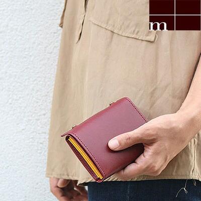 エムピウ M+ クアドレッティ 二つ折り財布 MILLEFOGLIE P25