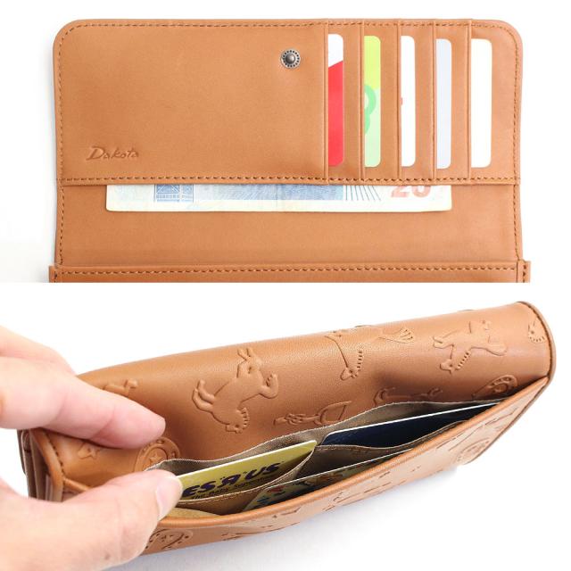 商品レビューで＋P5％】ポイント10% ダコタ カバロ 長財布