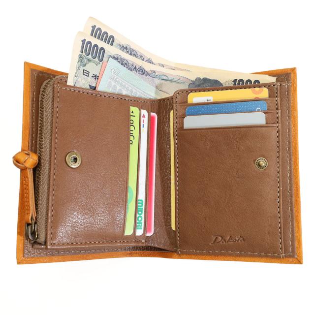 【ノベルティ付】【商品レビューで＋P5％】ポイント10% ダコタ ピアッタ Dakota 0031531 二つ折り財布 小銭入れ付き 軽量 レザー 本革 牛革 正規品 ノベルティ付】【商品レビューで＋P5％】ポイント10% ダコタ ピアッタ