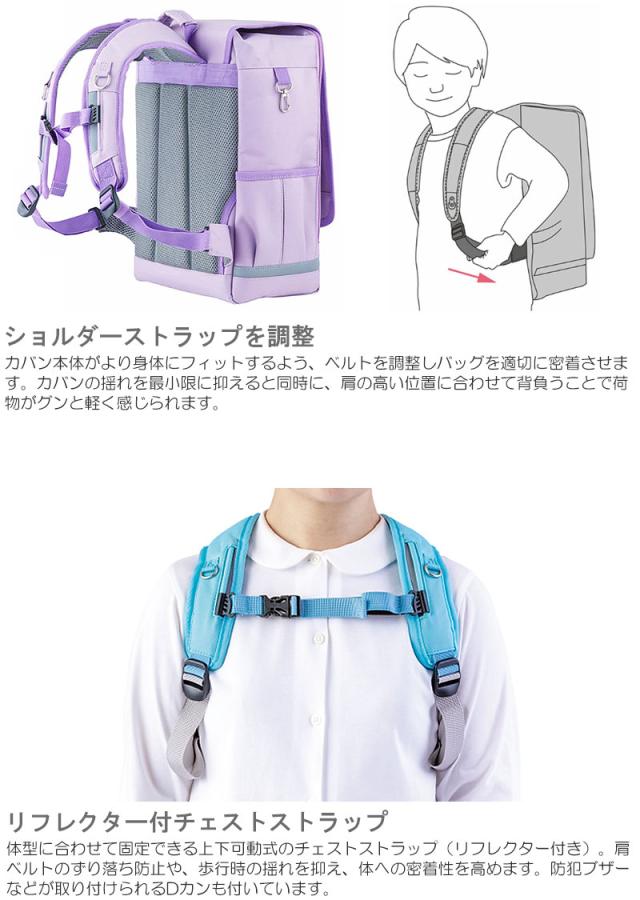 【商品レビューで＋P5％】ラクサック スクールバッグ 通学 キッズ 通塾 軽量 0165014 RAKU SACK JUNIOR ジュニア 大サイズ 高学年向け 101347_7
