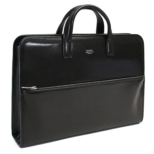 PORTER ブラックレザーケース ポーター クラーク ブリーフケース 034-03194 吉田カバン ビジネス