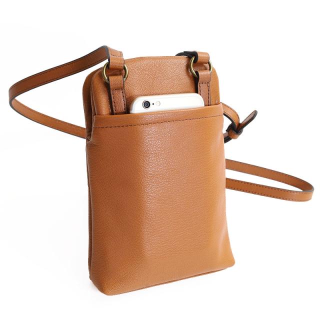 Dakotaダコタブラウン レザー ショルダーバッグ