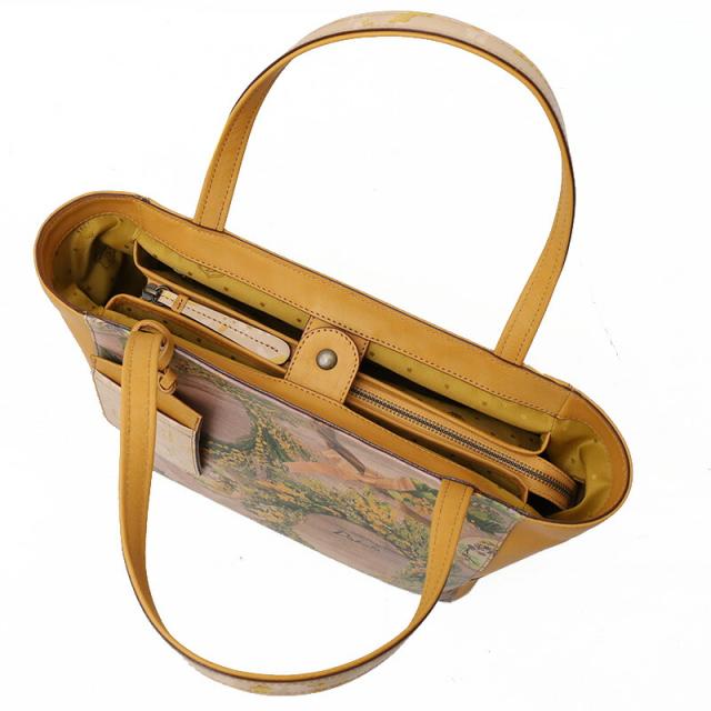 Dakota 花柄トートバッグ ミモザ柄　新品未使用 ダコタ 花柄バッグ Dakota（ダコタ)本革 ミモザ花柄 トートバッグ