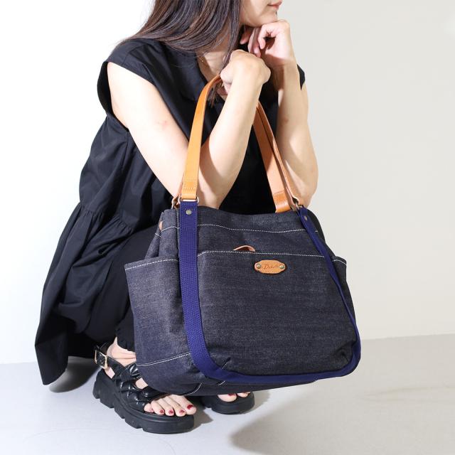 【ノベルティ付】Dakota ダコタ シンピット B5 スモールサイズ キャンバス akz015 レディース 65ネイビー 小物 1531750 男女兼用バッグ バッグ 牛革 日本 トートバッグ_2