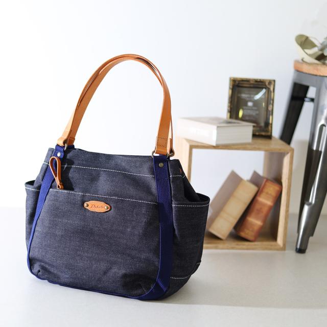 【ノベルティ付】Dakota ダコタ シンピット B5 スモールサイズ キャンバス akz015 レディース 65ネイビー 小物 1531750 男女兼用バッグ バッグ 牛革 日本 トートバッグ_9