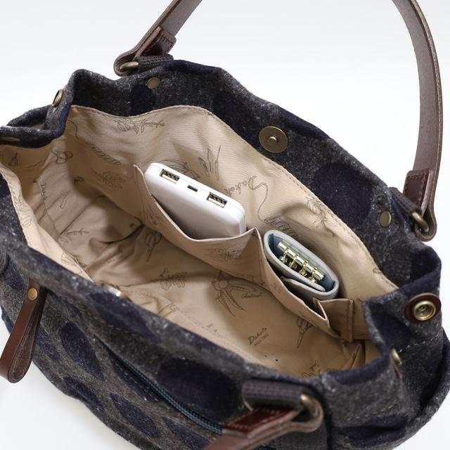 【ノベルティ付】Dakota ダコタ シンピット トートバッグ 手持ちバッグ 冬素材 1531761 akz015 レディース オールシーズン お出かけ バッグ 財布 長財布 ペット レディースバッグ 綿_5