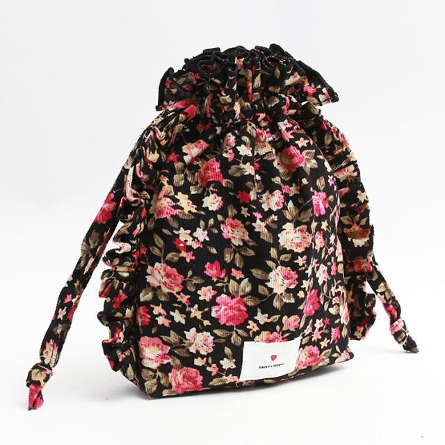 セール Off メリージェニー Merry Jenny Floralドロストbag 巾着バッグ トートバッグ ハンドバッグ 花柄 コーデュロイ フリル コーの通販はau Pay マーケット 東西南北屋 送料無料 一部除外あり