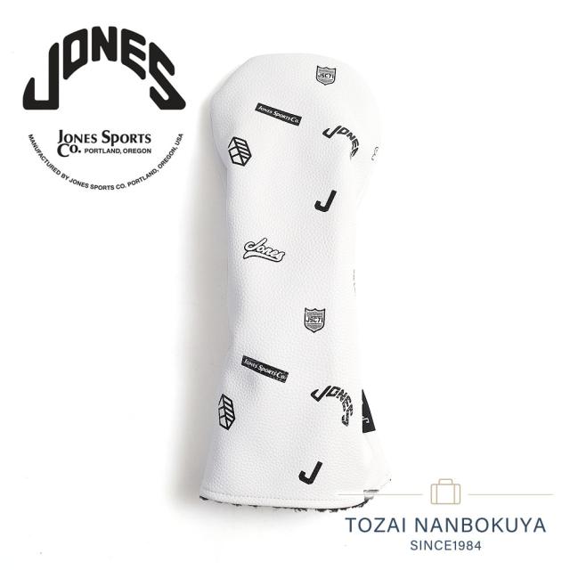 ジョーンズ ゴルフ JONES GOLF ヘッドカバー ドライバー用 DW JONES-White Monogram-White 1W モノグラム 正規品 4570145890072