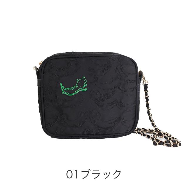 tsumori chisato CARRY ツモリチサトキャリー なみネコししゅう ボストンバッグ 50885 レディース オールシーズン お出かけ バッグ レディースバッグ ポリエステル_1