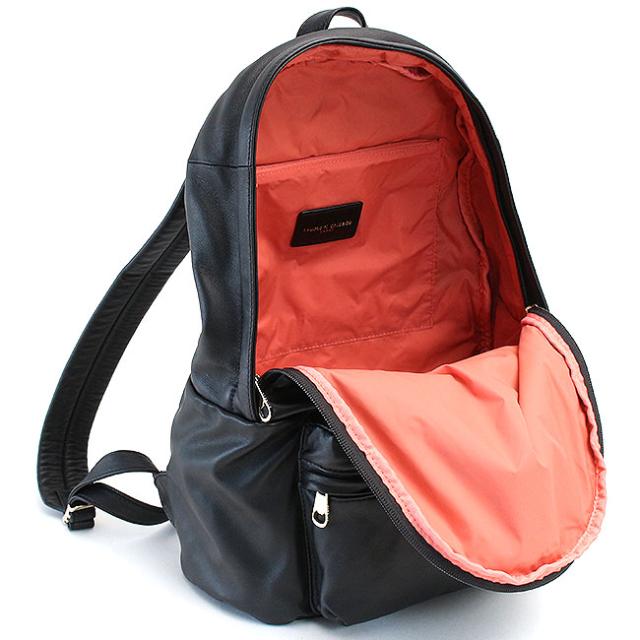 【極美品】ツモリチサト★ライトラム羊革★リュックサック バックパック 黒 ポイント10% ツモリチサトキャリー デイパック リュックサック
