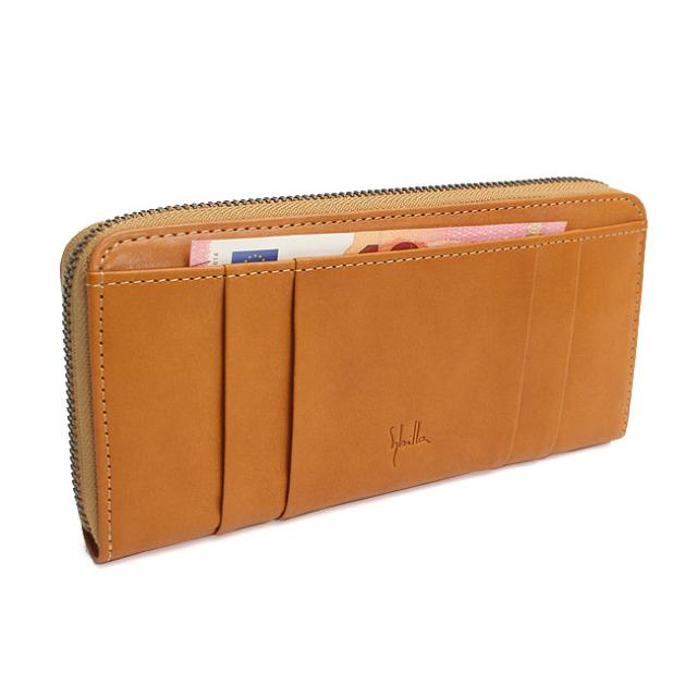 ポイント10% シビラ 長財布 ラーナ sybilla 5470173 新品番5471173 ラウンドファスナー 小銭入れ付き レディース ブランド レザー 本革_8
