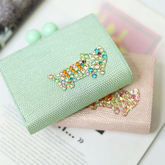tsumori chisato CARRY ツモリチサトキャリー キラネコストーン 二つ折り財布 がま口 57958 レディース オールシーズン お出かけ バッグ 財布 ケース レディース財布 羊革_5