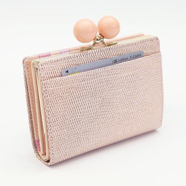 tsumori chisato CARRY ツモリチサトキャリー キラネコストーン 二つ折り財布 がま口 57958 レディース オールシーズン お出かけ バッグ 財布 ケース レディース財布 羊革_8