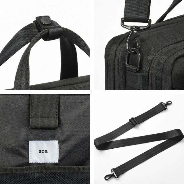 ノベルティ付 ポイント10%  エース デュラムーブ ビジネスバッグ ブリーフケース ショルダー ショルダーバッグ 2WAY ショルダー 撥水 2層 B4 A4 PC収納 15.6inch 拡張 21L 26L 68136