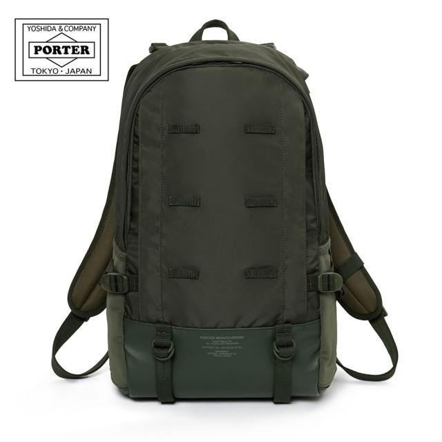 ポーター モノクローム デイパック 755-05972 PORTER MONOCHROME 吉田カバン リュック メンズ レディース 日本製 生活防水 速乾 A4 21L PC収納 旅行 トラベル_1