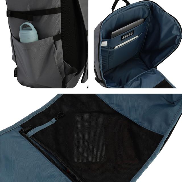 Coleman コールマン ATLAS43 アトラス43 リュックサック バックパック レディース メンズ オールシーズン 43L A3 大容量 フルオープン式 PC収納 軽量 ビジネス トラベル 旅行 カジュアル ユニセックス シンプル_9
