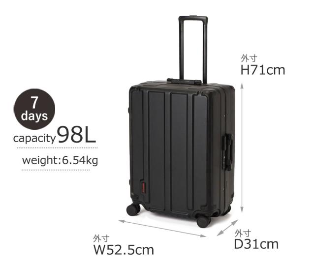 正規品 ブリーフィング キャリーケース BRIEFING H-98 HD PLUS bra251c08 TSAロック 7泊 1週間 98L 旅行 出張 ハードケース ポリカーボネイト_19