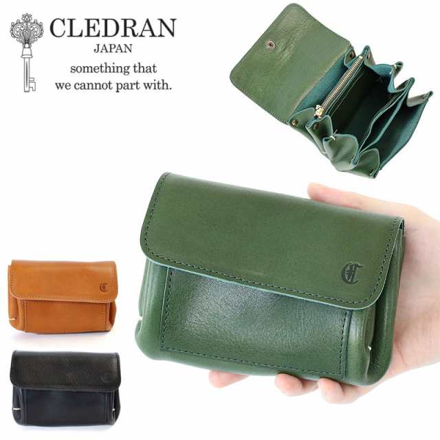 【商品レビューで＋P5％】クレドラン CLEDRAN 折財布 バーグ ウォレット BAGU FLUFFY WALLET ポーチ 日本製 cl3448 アコーディオンウォレ