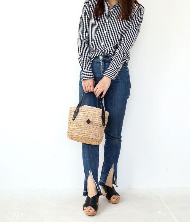 クレドラン かごバッグ CLEDRAN HAND&WORKS PALM FIBER BASKET S