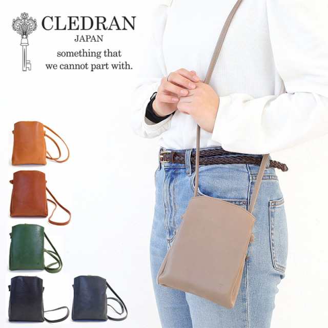 【商品レビューで＋P5％】クレドラン ショルダーバッグ CLEDRAN NOM SMART SHOULDER cl3536 ノム スマートショルダー ネックポーチ 日本製の通販は