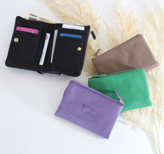 クレドラン CLEDRAN RON WALLET 折財布 cl3686 akz016 ロン ウォレット 日本製 二つ折り財布 レザー 正規品_12