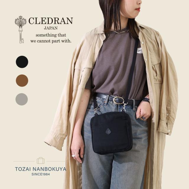 CLEDRAN クレドラン ショルダーバッグ cl3861 akz016 レディース オールシーズン お出かけ 小さめ 小ぶり 撥水 バッグ B5 スモールサイズ レザー レディースバッグ
