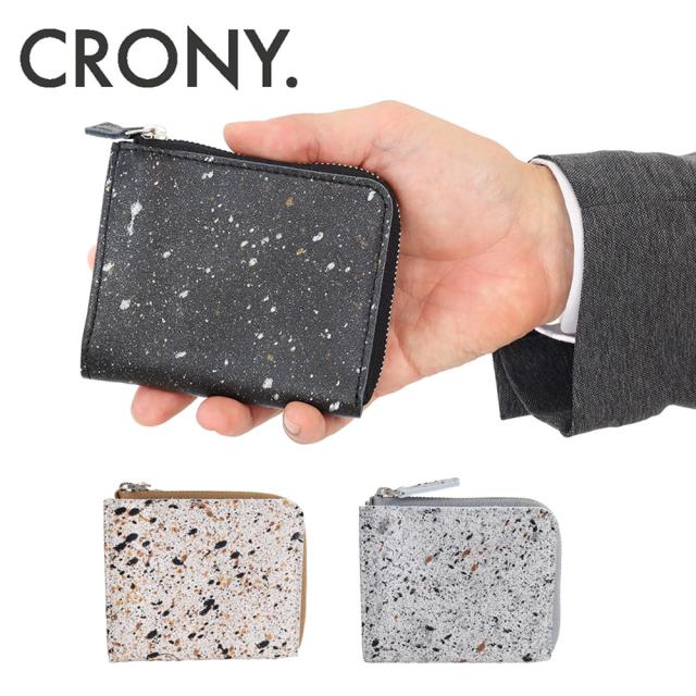 ポイント10% CRONY. ミカゲ Mikage  Half Zip Wallet Large  お財布 ミニ財布 L字ファスナー 小銭入れ お札入れ 本革 crmk-05  正規品