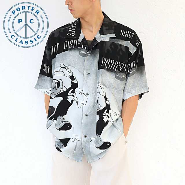 ポイント10% PORTER CLASSIC ALOHA COLLECTION ALOHA SHIRT DISNEY MICKEY MOUSE ポーター クラシック アロハ コレクション ミッキー dp-