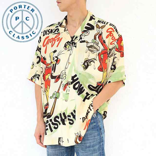 ポイント10% PORTER CLASSIC ALOHA COLLECTION ALOHA SHIRT DISNEY GOOFY ポーター クラシック アロハ コレクション ディズニー グーフィ