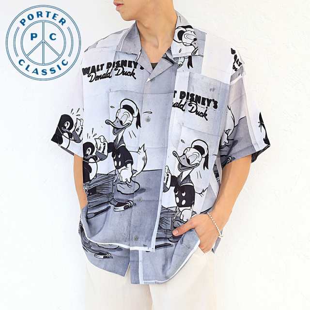 ポイント10% PORTER CLASSIC ALOHA COLLECTION ALOHA SHIRT DISNEY DONALD DUCK ポーター クラシック アロハ コレクション ミッキー dp-0